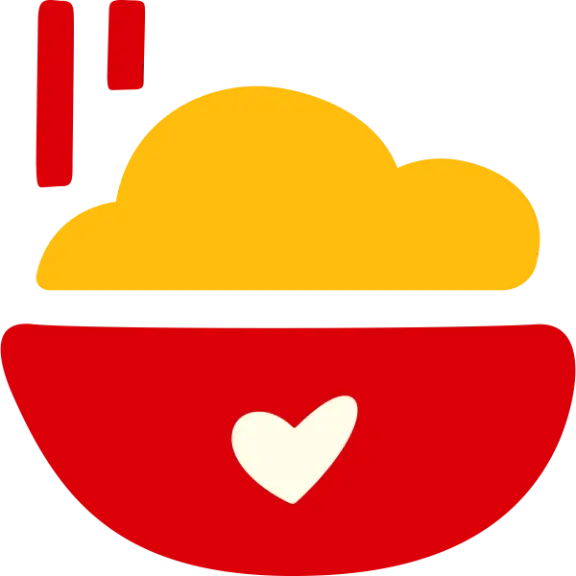 Hand drawn icon of bowl of food